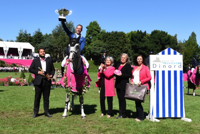 Der Sieger des Grand Prix von Dinard Christian Ahlmann und Cornado II. © Pixels events