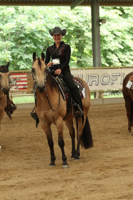 Kürte sich zur Horsemanship Rookie Reservesiegerin - Viktoria Zsifkovits. © Facebook AWA