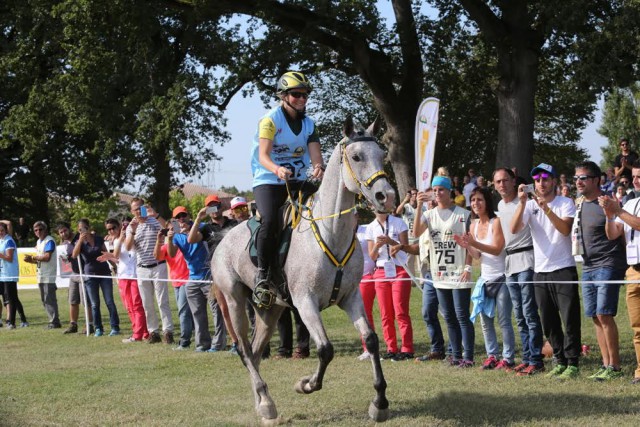 Winner of the FEI World Endurance Championships™ Young Horsesheld in Negrepelisse FRA was Sabrina Arnold riding Tsagan Nour. © FEI / Pamela Burton