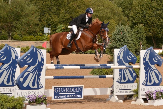Doug Boyd and Calvigo finished in second place in the 1.30m Grand Prix. © Chicago Equestrian