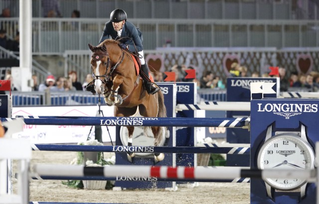 Chesall Zimequest springt unter Simon Delestre (FRA) hervorragend. © Stefano Grasso/LGCT