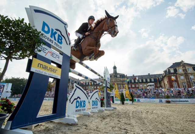 Der Gejagte: Marcus Ehning. © Stefan Lafrentz