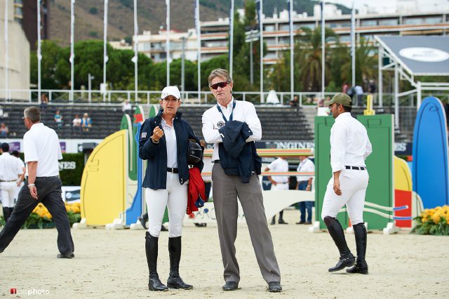 Robert Ridland mit Laura Kraut beim CSIO Barcelona. © Herve Bonnaud