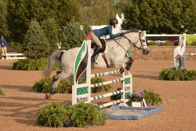 Kristen Franz and Cypress won the Low Junior Jumper Class. © Chicago Equestrian.