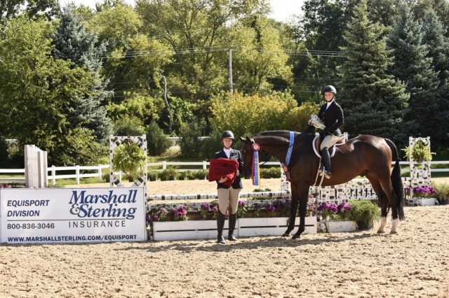  Lauren George with trainer Serena Liggett. © Andrew Ryback Photography