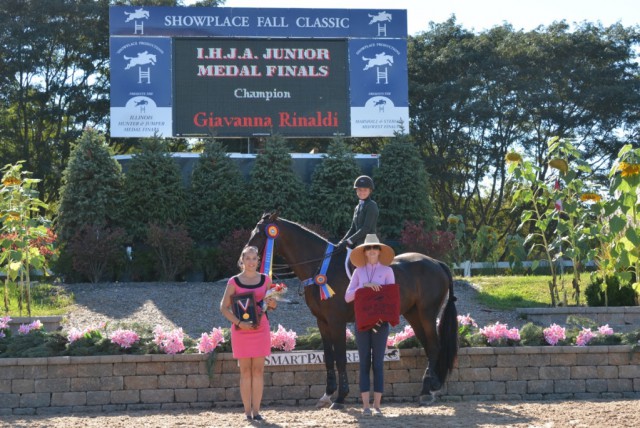 IHJA Junior Medal Champions Giavanna Rinaldi with Maggie Jayne. © Chicago Equestrian