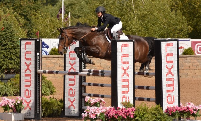 Lisa Goldman won the Open Welcome Stake on Morocco. Photo Chicago Equestrian. © Chicago Equestrian