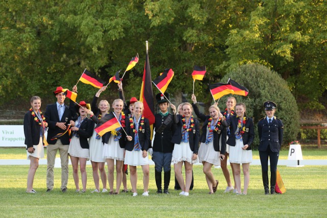 Das Team aus Deutschland liegt nach der Dressur stark im Rennen! © FEI