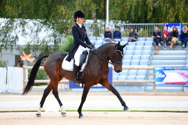 Marie Charlotte Fuss and Anabolia took the lead in the provisional ranking. © Nicolas Hodys