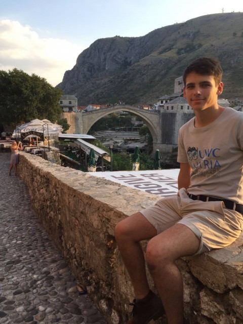 Leo Platzer hat sich für eine Ausbildung am UWC Mostar entschieden. © Privat
