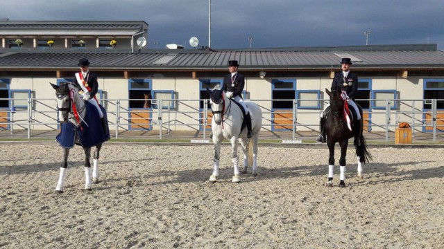 Gold, Silber und Bronze: Patricia Kottas-Heldenberg schnappte sich den Titel vor Fritz Gaulhofer und Manuel Springhetti. © EQWO.net / Karina Schröer