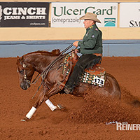 Shawn Flarida mit Whiz Gata Prize. ©2016 NRHA