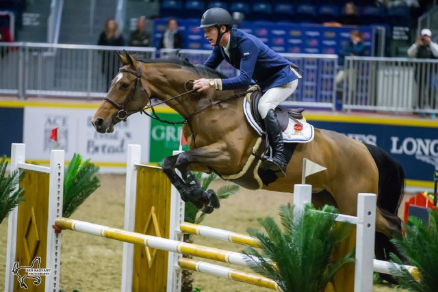 Another Irishman, Daniel Coyle, rode Fortis Fortuna to victory in the opening phase of the Alfred Rogers Uplands Under 25 National Championship at the Royal Horse Show on Thursday, November 10, in Toronto, ON. © Ben Radvanyi Photography