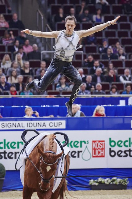 Daniel Kaiser (GER), winner of the FEI World Cup™ Vaulting 2015/16 individual male title, who will be looking to retain his crown this season © FEI / Liz Gregg