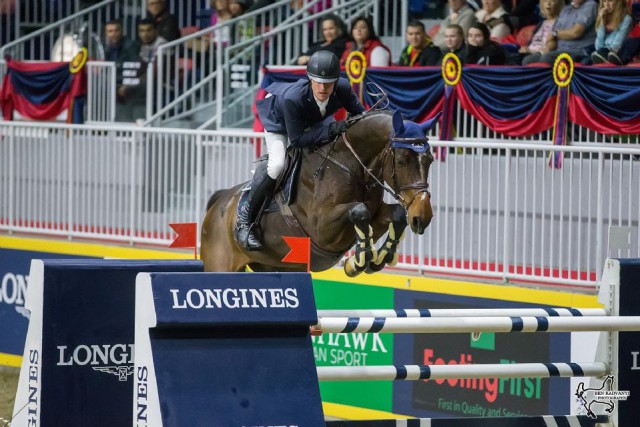 Ireland’s Darrah Kenny and Charly Brown topped the $35,000 Brickenden Trophy at the CSI4*-W Royal Horse Show on Thursday, November 10, in Toronto, ON. © Ben Radvanyi Photography