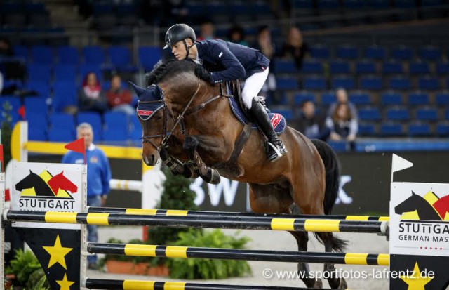 Max Kühner und Cielto Lindo beim CSI5*-W Stuttgart German Masters. © Stefan Lafrentz