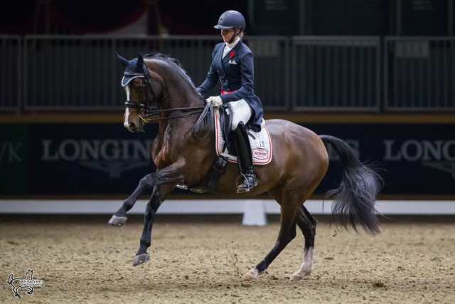 Megan Lane of Collingwood, ON, won the $20,000 Royal Invitational Dressage Cup, presented by Butternut Ridge, on Thursday, November 10, at the Royal Horse Show in Toronto, ON. © Ben Radvanyi Photography 