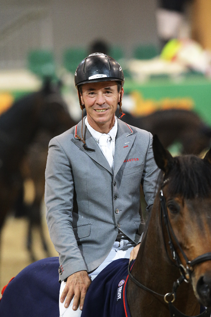 Christian Schranz und V.I.P.2 siegen im Ostarichi Derby 2016 beim CSI2* in der Lake Arena. © Archivbild-Krisztian Buthi