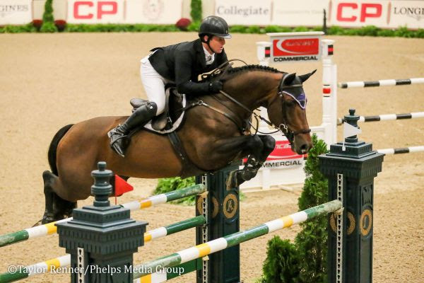 Shane Sweetnam and Chaqui Z took top honors in Thursday's $130,000 CP Grand Prix CSI4* at the CP National Horse Show. © Taylor Renner / Phelps Media Group