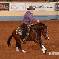 Arnaud Ferret with Spooks Gotta Cowboy. © 2016 NRHA