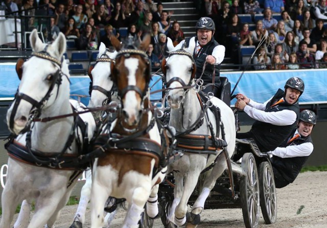 Sieger Ijsbrand Chardon beim ersten Turnier der FEI World Cup™ Tour beim German Masters in Stuttgart.© in.Stuttgart