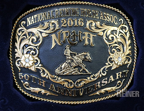 reining horse belt buckles