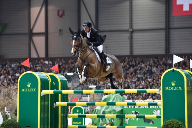 Eric Lamaze riding Fine Lady 5 at the CHI in Geneva. © ROLEX/Kit Houghton