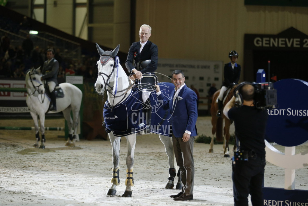 Sieg für Jerome Guery und Papillon Z im Credit Suisse Geneva Classic. © CHI de Genève