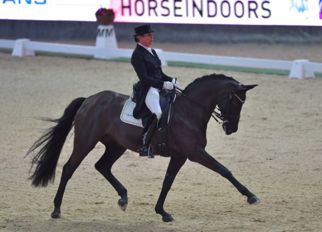 Für Angela Hergeth (T) und ihre ausdrucksstarke Umani gab es Rang zwei im Transpofix Dressage Cup Opening zu feiern. © Fotoagentur Dill