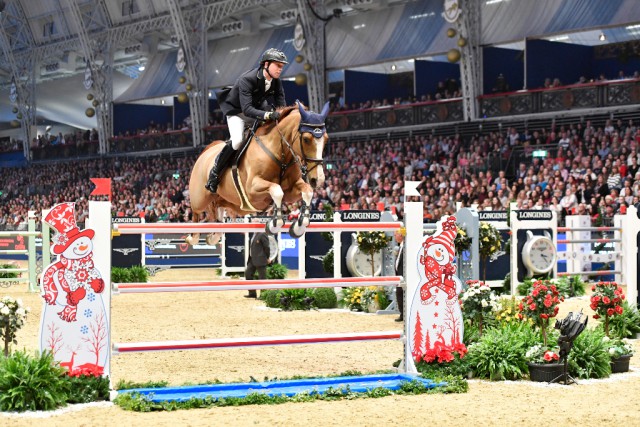 Ben Maher im Sattel von Diva II im Weltcupspringen von London. © Kit Houghton/Horsepower