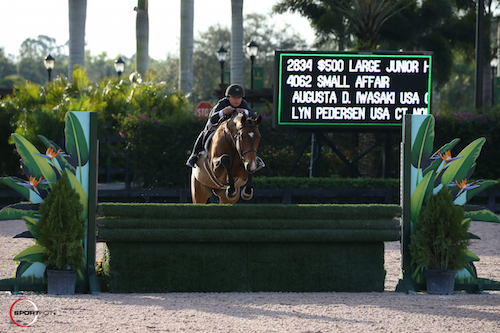 Augusta Iwasaki and Small Affair. © Sportfot