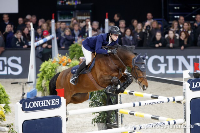 Gewinner des Longines Grand Prix (1,55m) Martin Fuchs und Chaplin. © Stefan Lafrentz