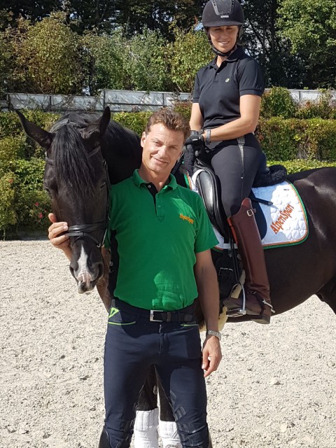 Belinda Weinbauer, pictured with her partner and fellow team member Peter Gmoser, will be part of the Alpenspan Dressage Team. © EQWO.net