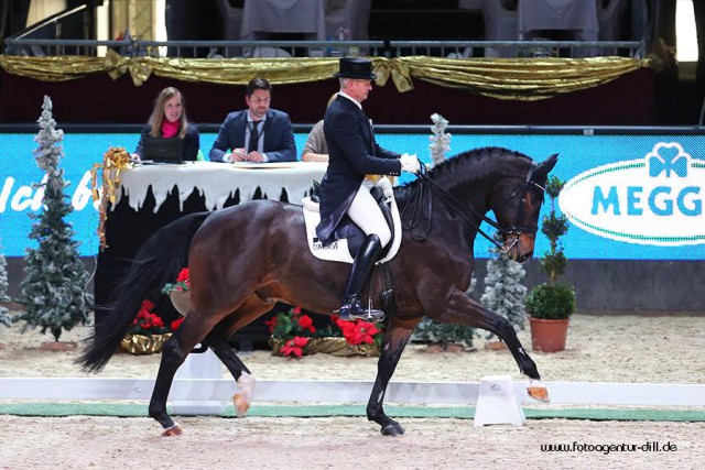 Bei der Mevisto Amadeus Horse Indoors im Dezember 2017 lief Stern noch unter Hubertus Schmidt. © Fotoagentur Dill