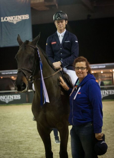 Max Kühner, im Bild auf Cornet Kalua mit Groom Alex Stork, hatte ein fantastisches Wochenende in Hong Kong. © MK Sporthorses