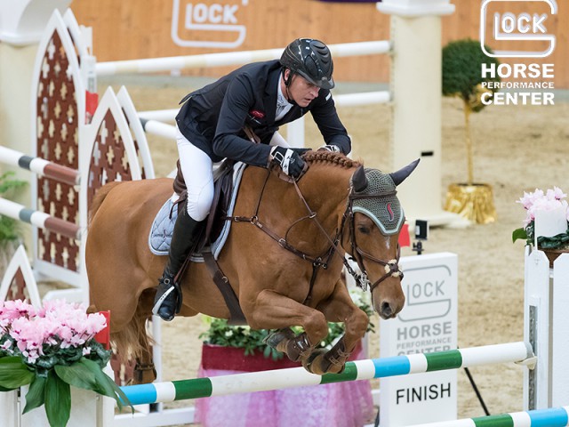 Marc Houtzager (NED) and Sterrehof’s Bylou took third place in the CSI3* GLOCK’s Perfection Tour (1.45 m). © Michael Rzepa