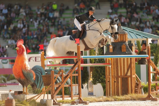 Anna-Julia Kontio (FIN) fängt als Bereiterin bei J.S. Sportpferde an. © Stefan Lafrentz