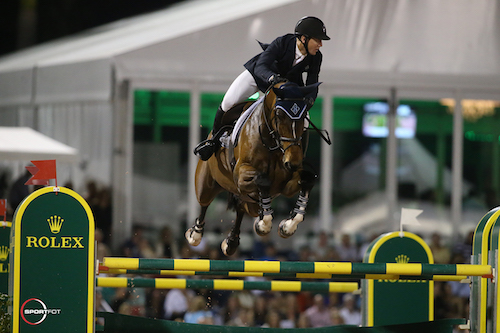 McLain Ward und HH Azur gewinnen die 1,50m Springprüfung in Wellington. © Sportfot