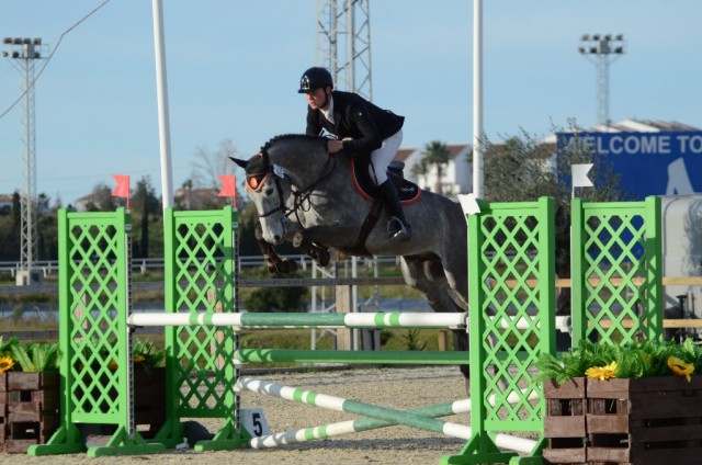 Benjamin Raustrick mit Hessen - einer der erfolgreichen Briten bei der Costa del Sol Equestrian Tour. © Equestrian Sport Events