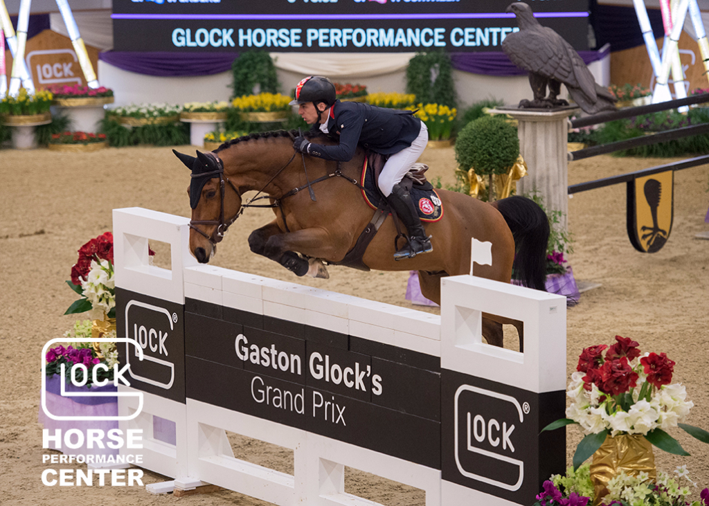 Maximilian Schmid (GER) and Chacon were unbelievably fast in the GLOCK’s 3* Grand Prix jump off and took well-deserved victory. © Nini Schäbel