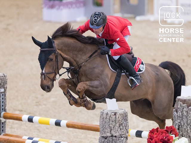 At age eight, Cortney Cox was already demonstrating lots of command round the course and, under Pius Schwizer, took victory in the GLOCK’s Youngster Tour final. © Michael Rzepa