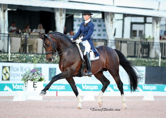 Zweitplatzierte Katie Poag und Zonnekoning. © SusanJStickle