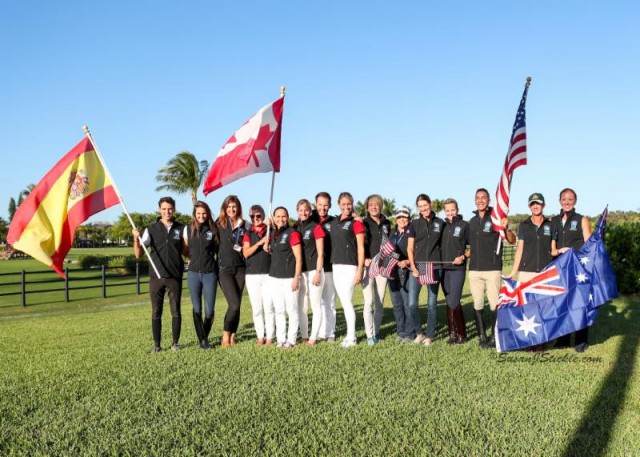 Members competing at the 2017 FEI Nations Cup™ CDIO 3* presented by Stillpoint Farm at the Adequan® Global Dressage Festival grounds before the start of competition. © Susan J Stickle