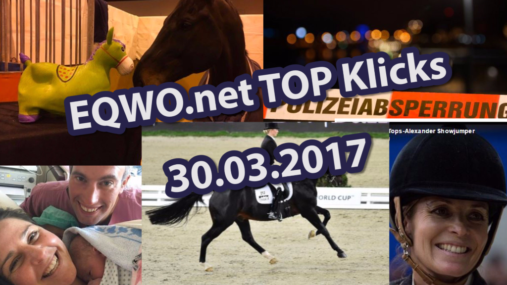 Die TOP Klicks der Pferdesportwelt, 30.03.2017