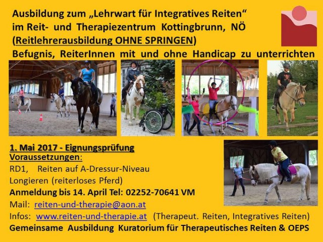 Mehr Informationen findet man auf der Homepage www.reiten-und-therapie.at.