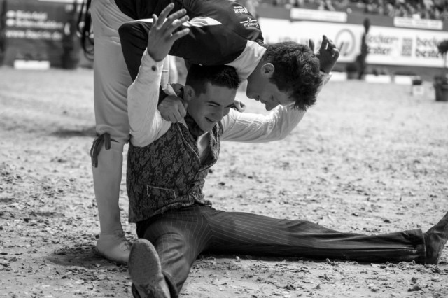 Jannis Drewell wins the Vaulting World Cup 2016/17. © FEI