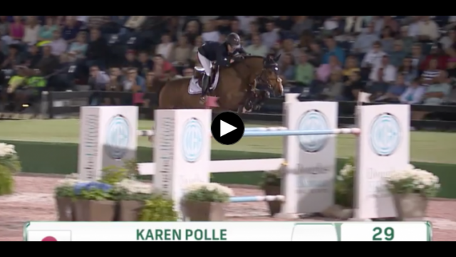 Watch Karen Polle and With Wings jump to victory on Saturday night!