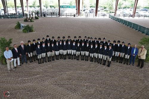 The riders of the 2017 George Morris Excellence in Equitation class.