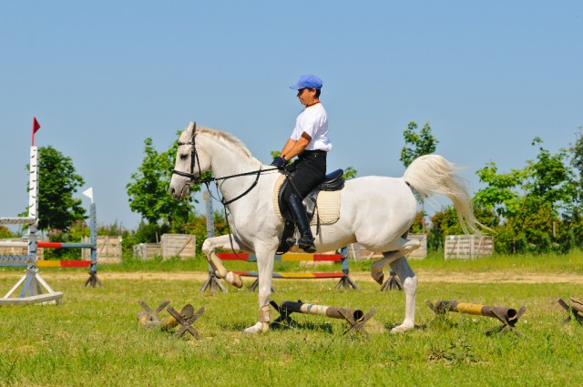 Nicht nur auf dem Pferd, sondern auch im Alltag kannst du deine aufrechte und damit angstmindernde Haltung üben. © pirita / Shutterstock