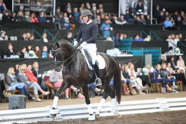 Das Publikum hörte sich die Tipps von Carl Hester interessiert an. © Annan Hepner / Phelps Media Group